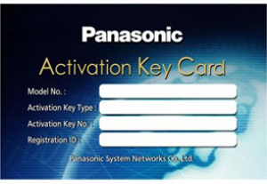 Panasonic KX-NSE105W Activation Key Card-0